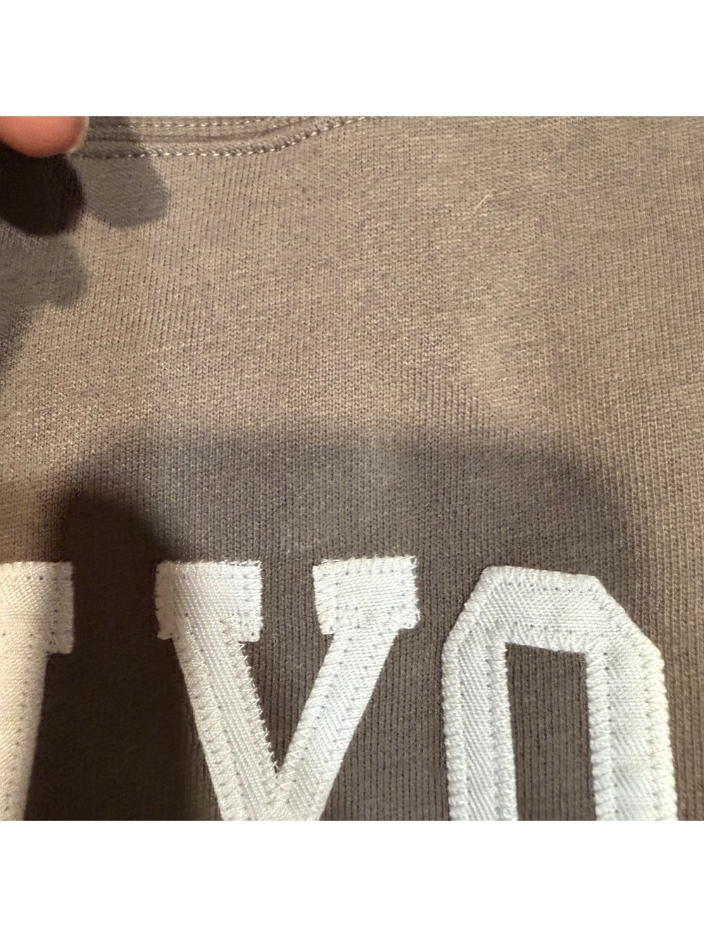 Reflex New York City Crewneck Sweatshirt Oversized Taupe Pullover M - Picture 5 of 9